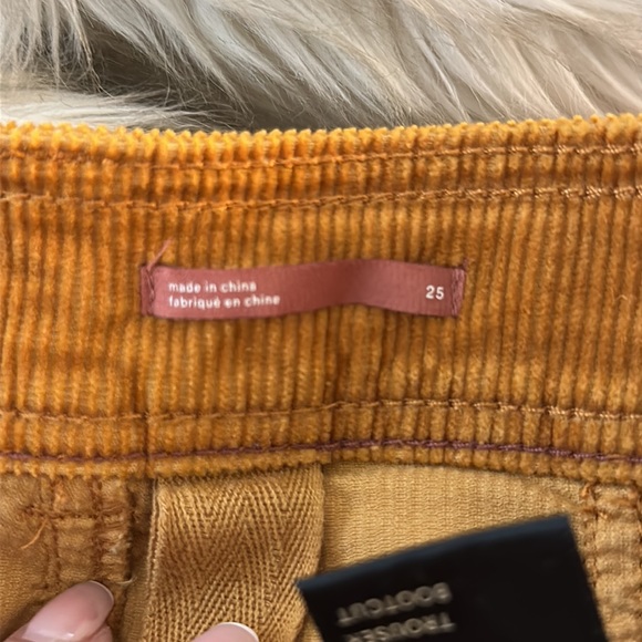 Pilcro High Rise Bootcut Corduroy Pants Deep Gold - Picture 4 of 5